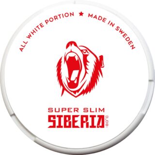 SIBERIA ALL WHITE SUPER SLIM NICOTINE POUCHES 33mg/g