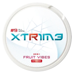 XTRIME FRUITY VIBES SLIM STRONG NICOTINE POUCHES 20mg