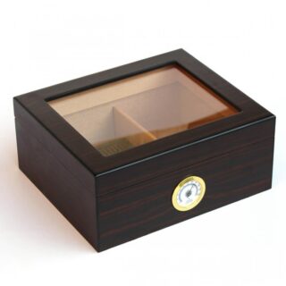 1102-E Humidor with glass top 25ct
